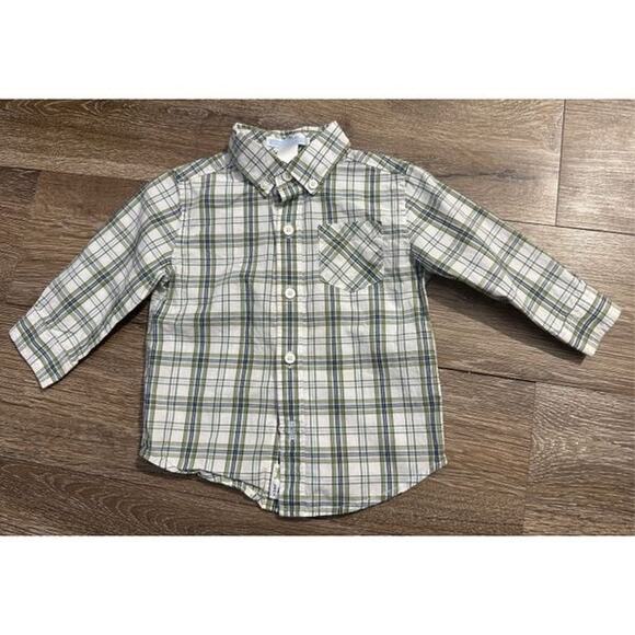 Janie and Jack Baby Boy Button Down Shirt 6-12M - Picture 1 of 3